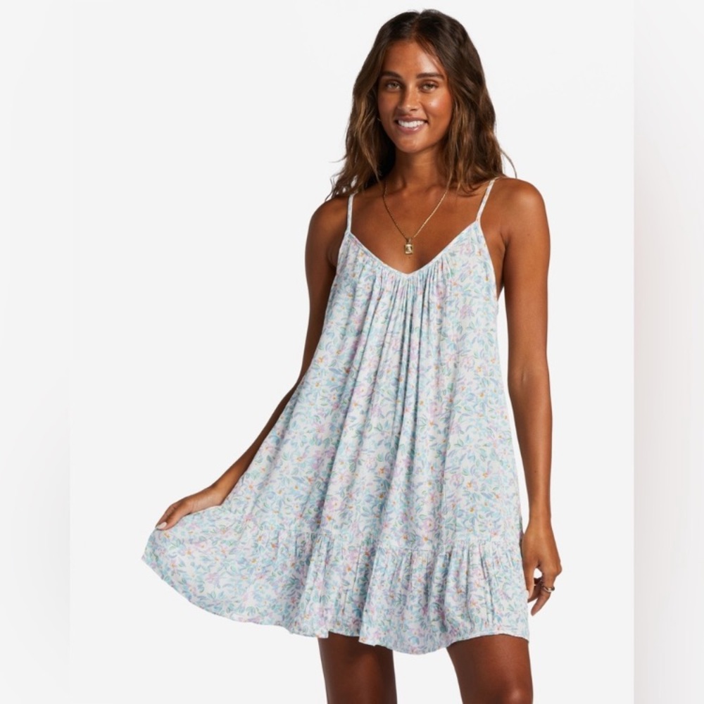 Billabong Summer Floral Beachy Mini Dress Coverup 👙🌴